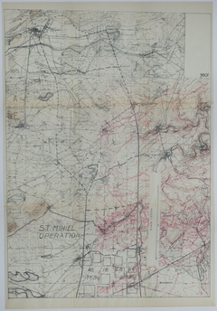 Map of the 1st Division During the St. Mihiel Operation