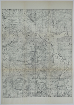 Map of the 1st Division During the Sedan Operation