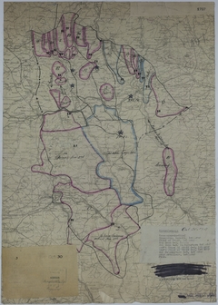 Map of Divisional Positions on October 30, 1918