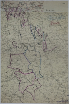 Map of Divisional Positions on November 4, 1918
