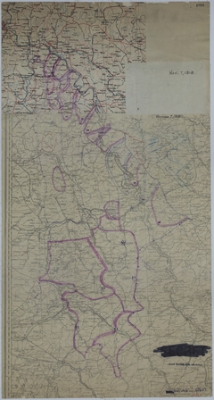 Map of Divisional Positions on November 7, 1918