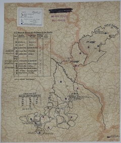 Map of Divisional Positions on March 15, 1919