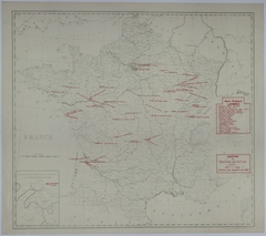 Map of the Schools and Training Centers of the American Expeditionary Forces
